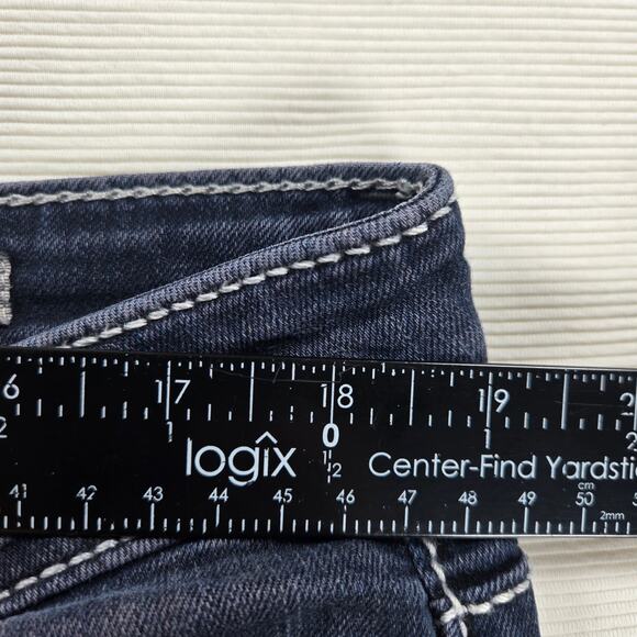 BKE Denim Mid Rise Dakota Bootcut Stretch Jeans in Jeffries Women's Size 33L - Picture 6 of 11